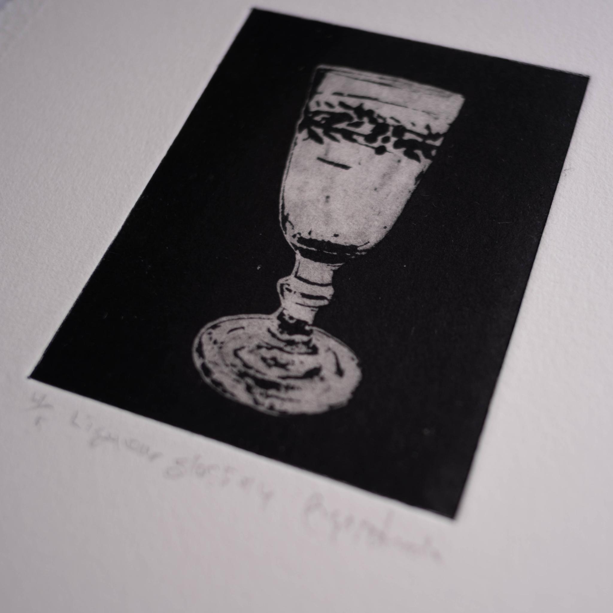 紙版画 "Liqueur glass #4"(額装) | 4枚目