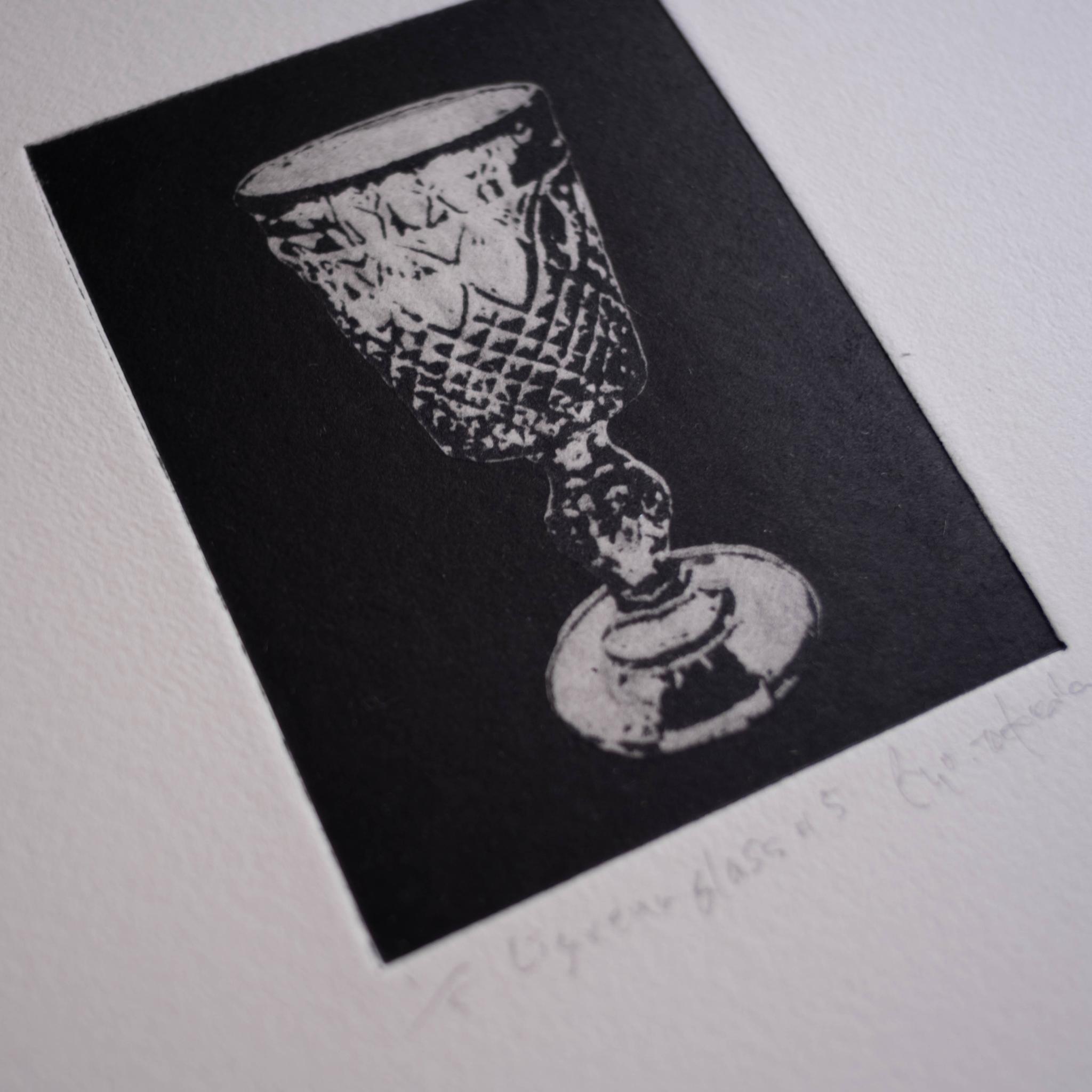 紙版画 "Liqueur glass #5"(額装) | 3枚目