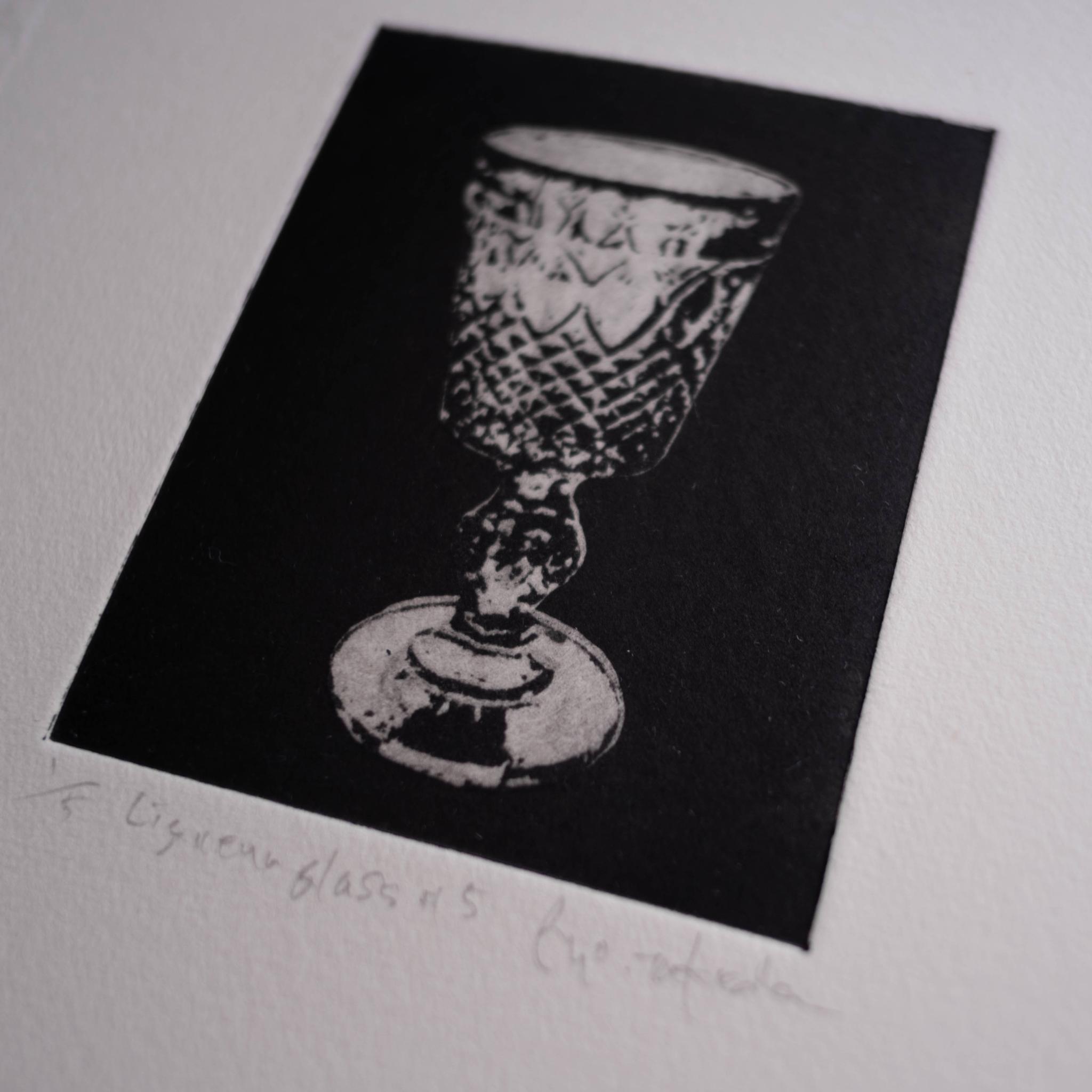 紙版画 "Liqueur glass #5"(額装) | 4枚目