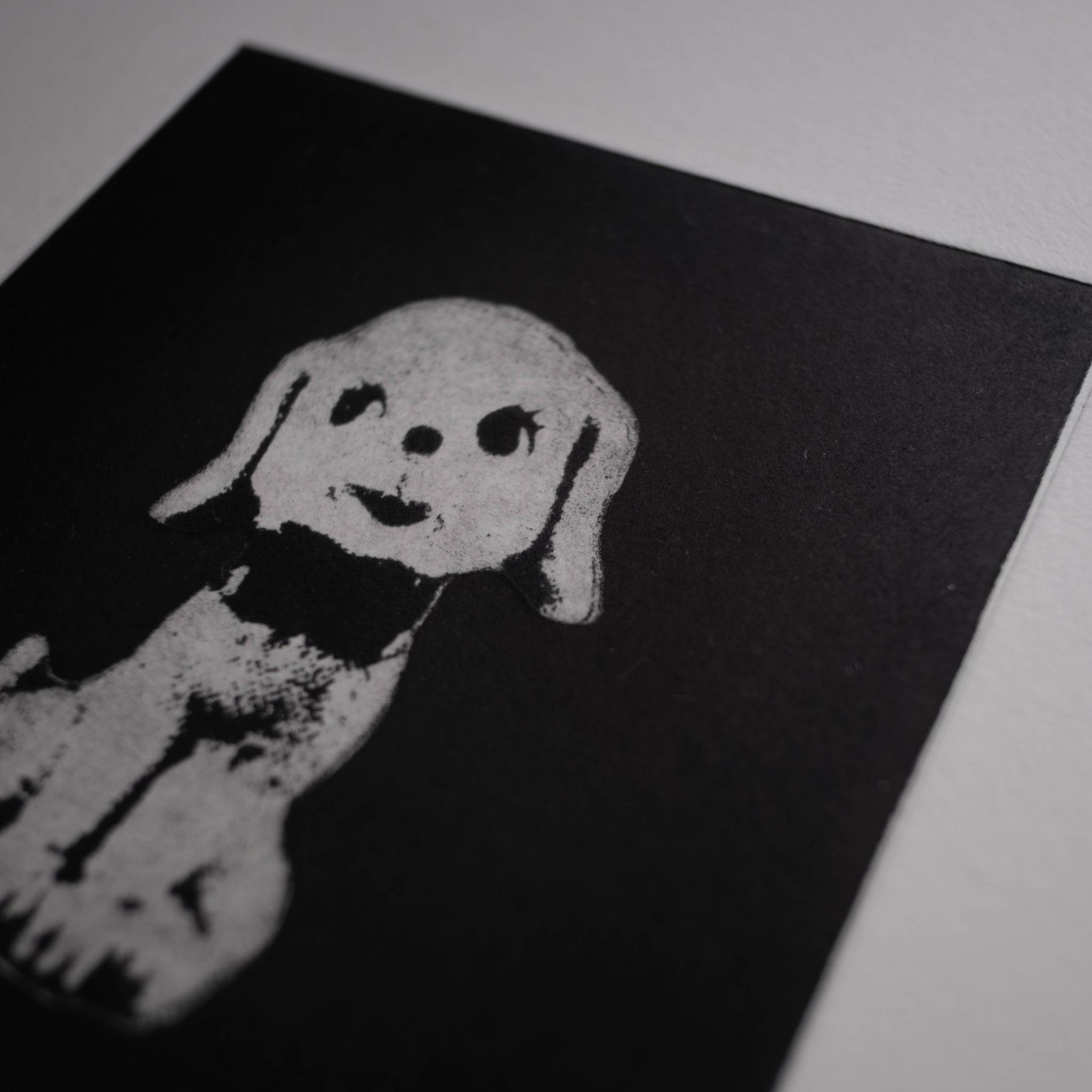 版画 "lovely dog"(額装) | 5枚目